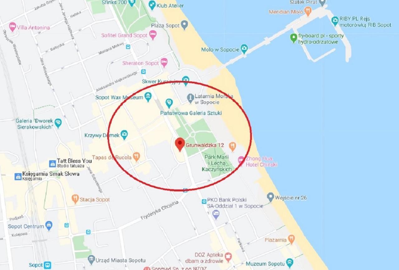 Sea & City 50 M Monte Casinno 100 M Beach Apartments Lux Сопот Екстериор снимка